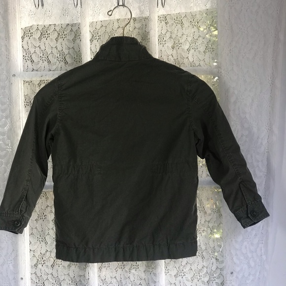 Old Navy XS Girls Army green jacket (lined) - Picture 6 of 7
